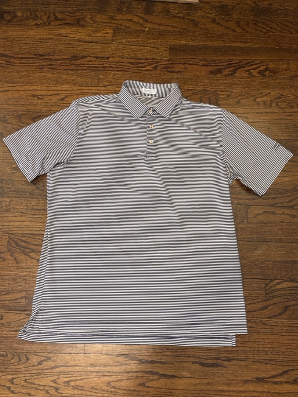 Peter Millar‎ Summer Comfort Black Stripe Short Sleeve Golf Polo XL